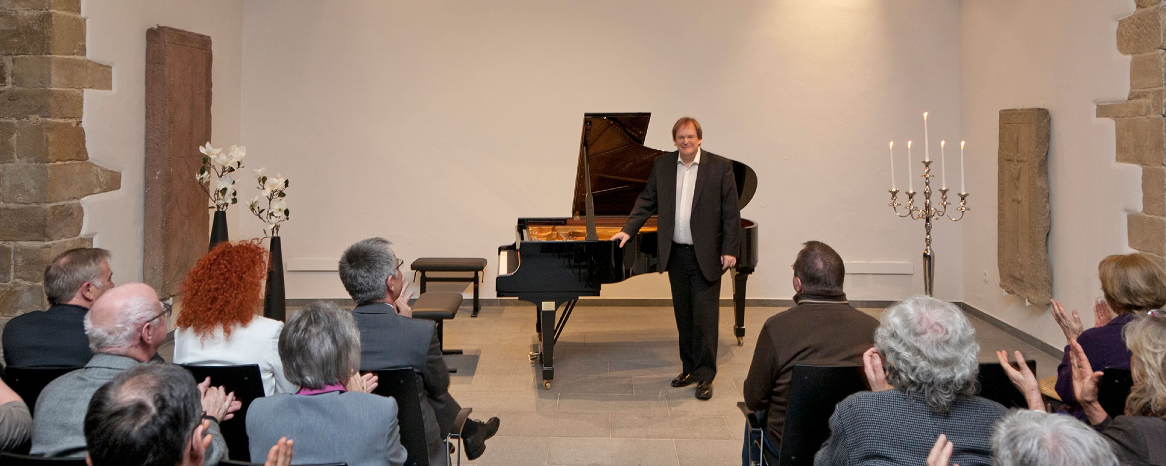 Prof. Rudolf Meister bei den Eröffnung der Sunnisheimer Klaviertage